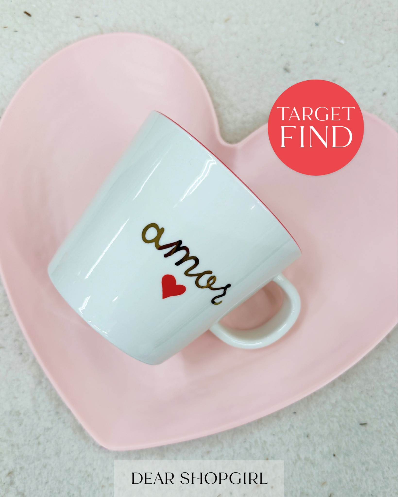 Love these heart shaped melamine plates from Target! Their collection of tableware and coffee mugs for Valentine’s Day is so good!

#LTKhome #LTKSeasonal #LTKGiftGuide