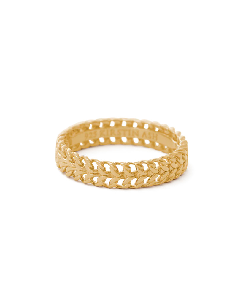 RELIC CHAIN RING (18K GOLD VERMEIL) | Kirstin Ash