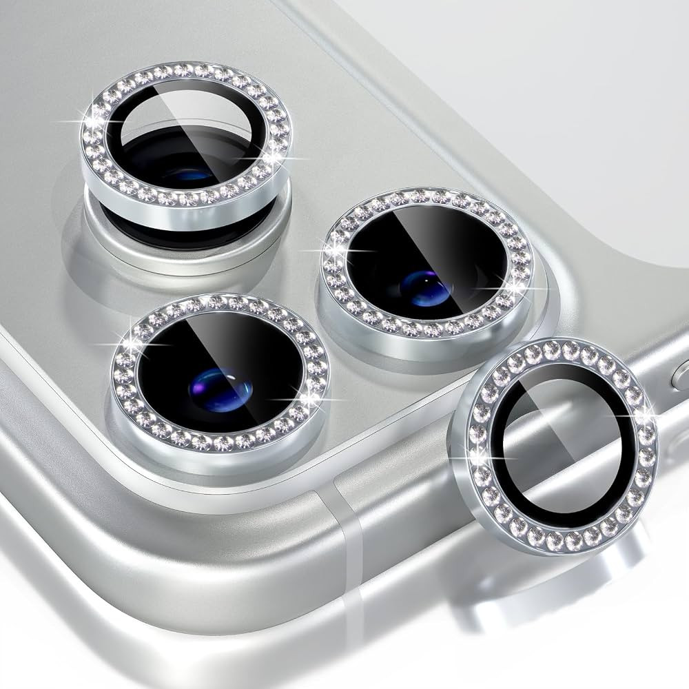 Choiche Compatible for iPhone 17 Pro/iPhone 17 Pro Max Camera Lens Protector Bling, 9H Tempered G... | Amazon (US)