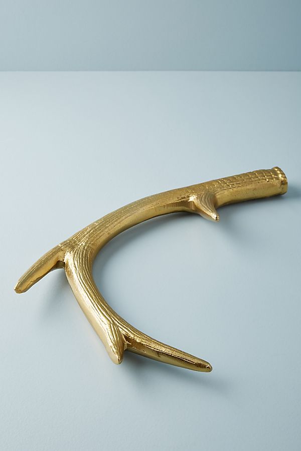 Gilded Antler Decorative Object | Anthropologie (US)