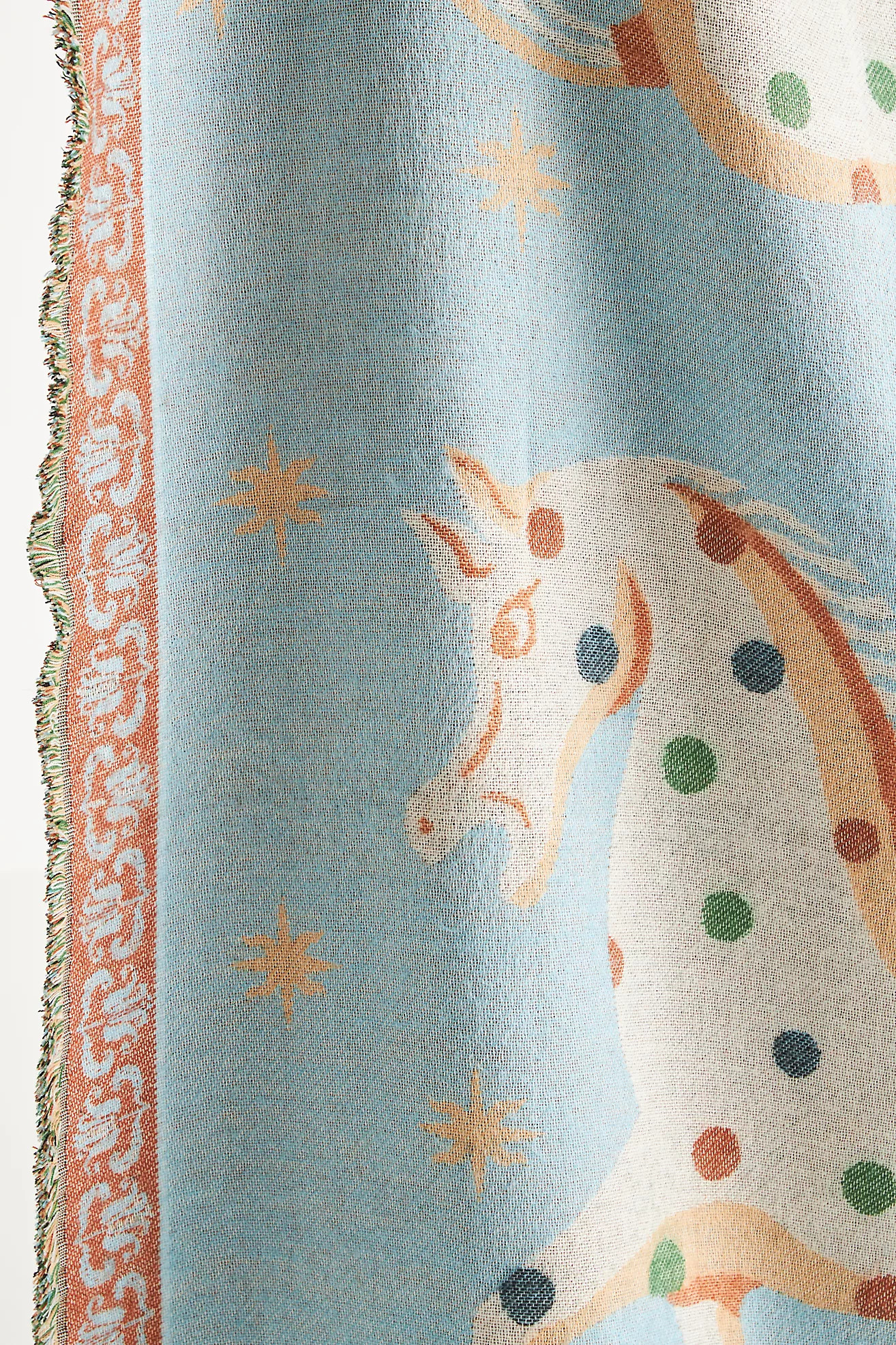 Printed Goods Cotton Jacquard Throw Blanket | Anthropologie (US)