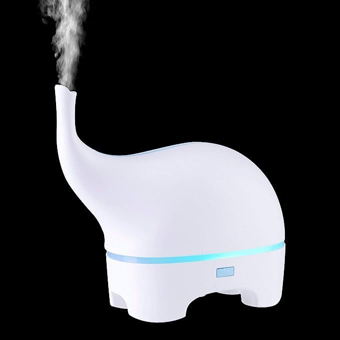 MissRHEA Small Elephant Essential Oil Diffuser, 120ml USB Kids Ultrasonic Aroma Diffuser Humidifi... | Amazon (US)