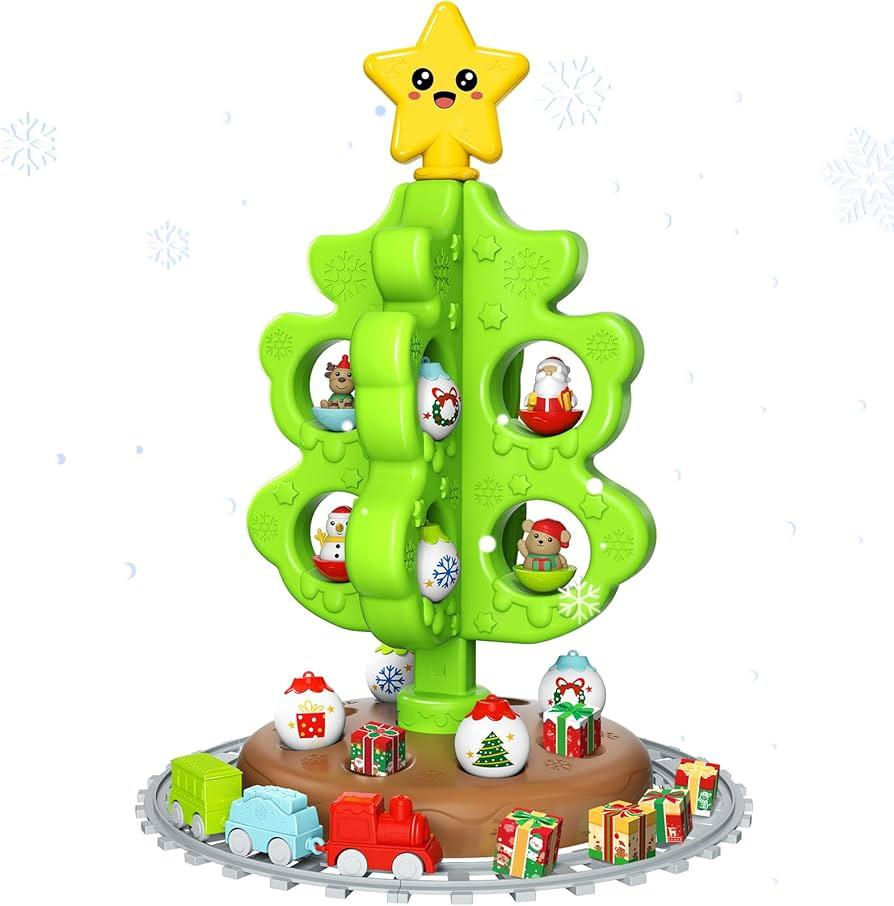 My First Christmas Tree for Kids, Toddler Tree Toy Set with Hanging Decorations Ornaments, Xmas T... | Amazon (US)