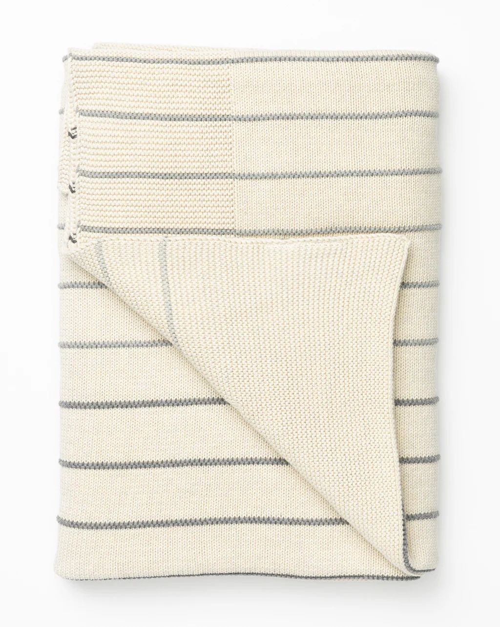 Charcoal Stripe Cotton Throw | McGee & Co.