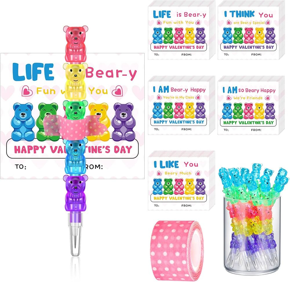 Sabary 30 Set Valentine's Day Gift for Kids Classroom Include 30 Pcs Valentines Day Cards for Sch... | Amazon (US)