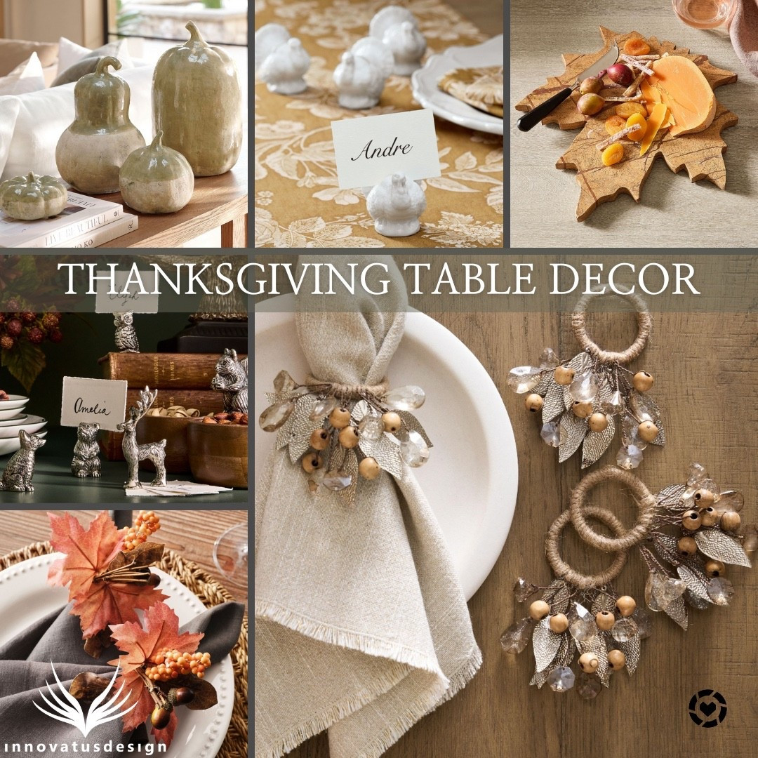Add elegance and visual interest to your Thanksgiving table this year! From festive napkin rings to playful name card holders - these Thanksgiving table decor pieces are ideal for creating an unforgettable Thanksgiving!

#LTKSeasonal #LTKHoliday #LTKHome
