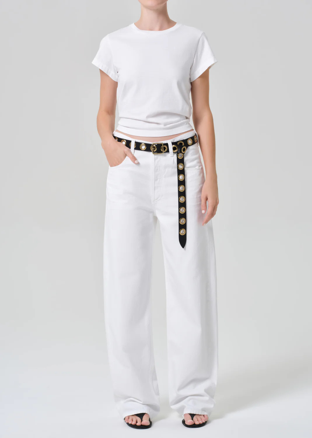 Ayla Baggy in Soft White | Citizens of Humanity