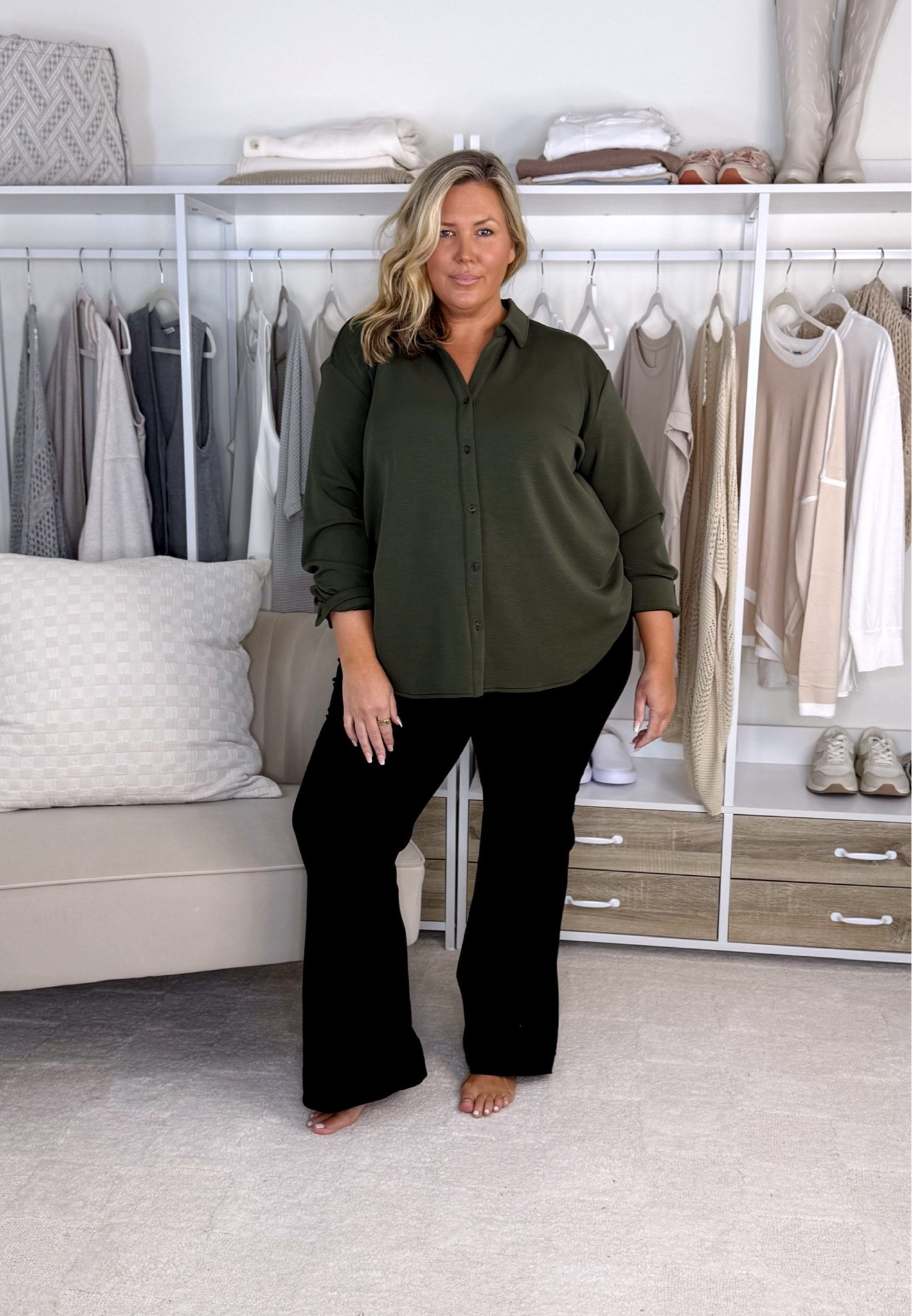 Spanx denim haul! Wearing a 2X in everything! Would size up in the black pull ons. Plus size, outfit inspo, denim, apron belly, mom life @Spanx #spanxpartner

#LTKSeasonal #LTKPlusSize #LTKMidsize