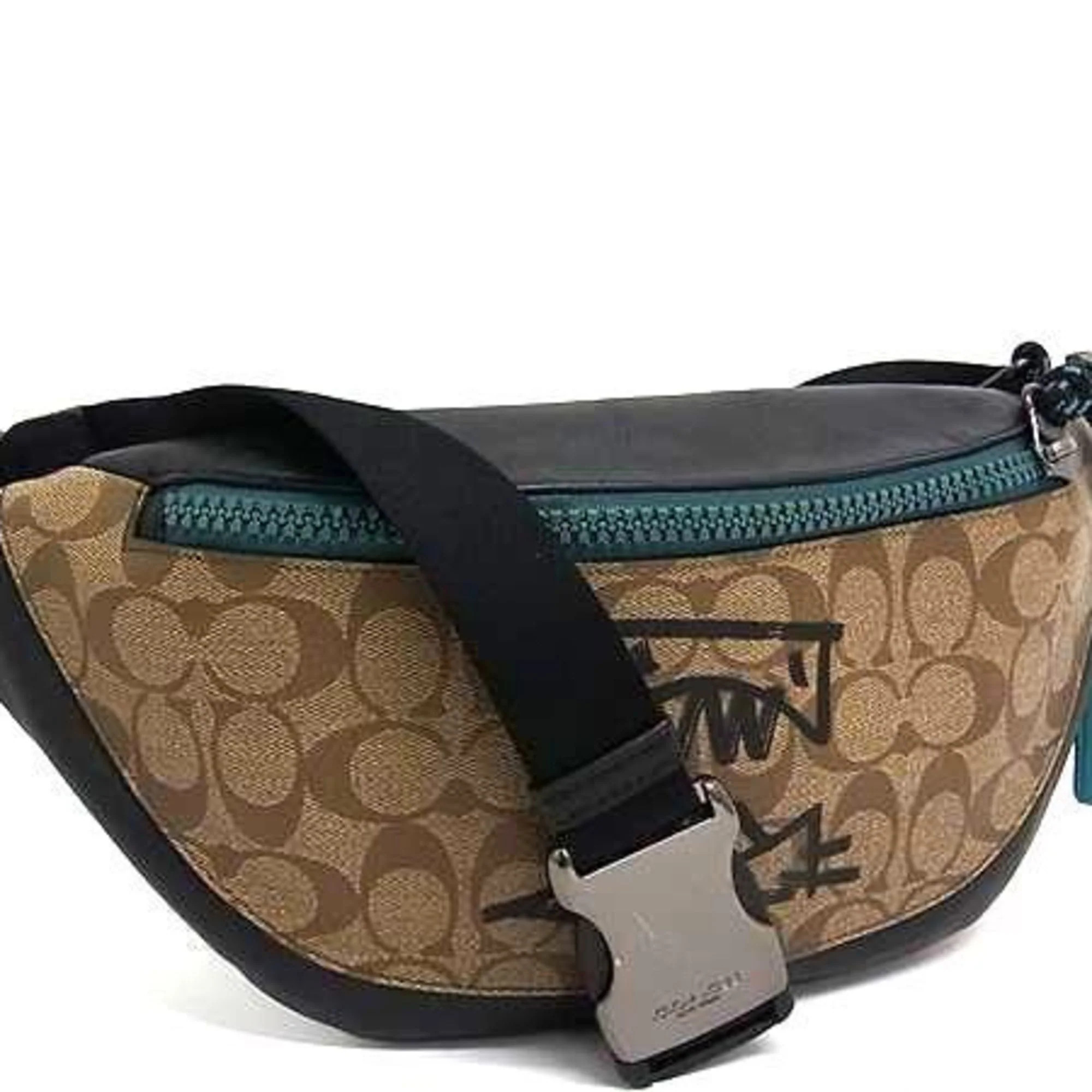Coach Signature Pvc Leather Fanny Pack Sling Bag (Pre-Owned) | Shop Simon
