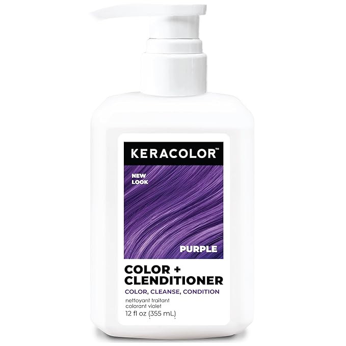 Keracolor Clenditioner PURPLE Hair Dye - Semi Permanent Hair Color Depositing Conditioner, Cruelt... | Amazon (US)