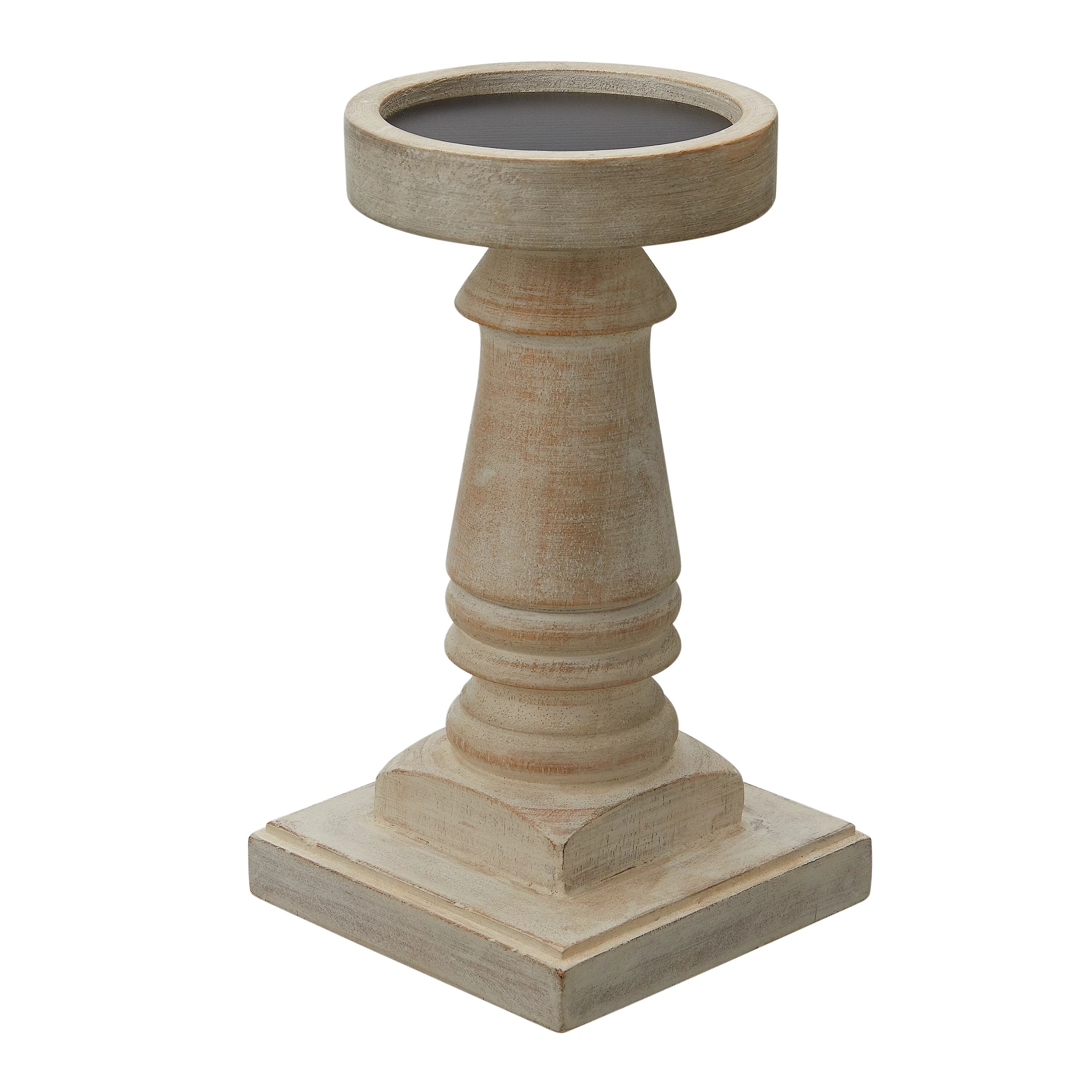 Way To Celebrate Distressed White Wooden Pillar Candle Holder, 7.6"Average rating:0out of5stars, ... | Walmart (US)