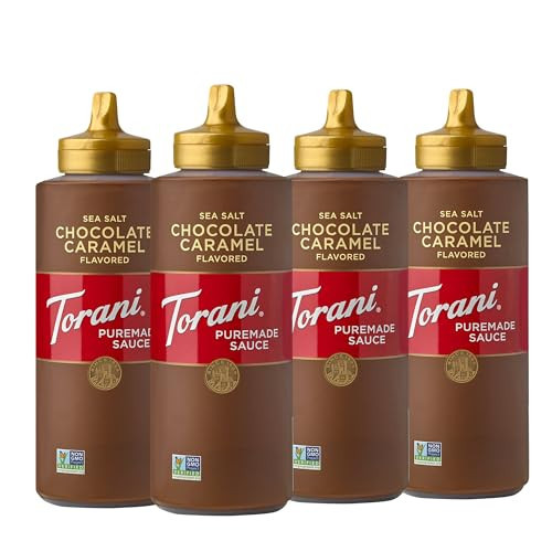Torani Puremade Sauce, Salted Chocolate Caramel, 16.5 Ounces (Pack of 4 - Packaging May Vary) | Amazon (US)