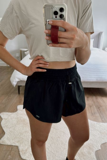 Favorite new shorts!! I bought 3 pairs, they’re high waisted so I feel like I can wear with just a bra, flowy with a flattering, leg-lengthening cut & a liner that’s NOT the spandex shorts that ride up & are annoying AF

#LTKfindsunder50 #LTKActive #LTKfitness