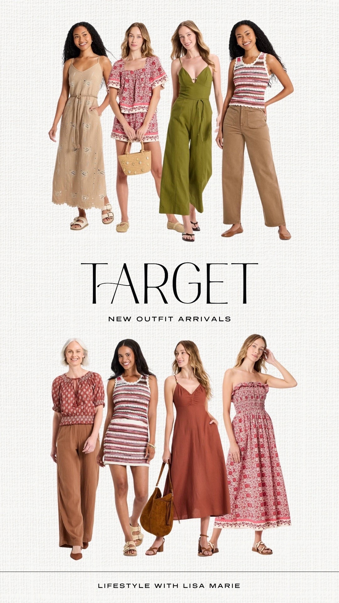Target new outfit arrivals for summer and early fall! Midi and maxi dresses. Matching short and skirt sets. Jumpsuits. Elevated casual outfits for summer barbeques, parties and outdoor events. Americana style outfits. Neutral dresses.

#LTKootd #LTKSeasonal #LTKPetite