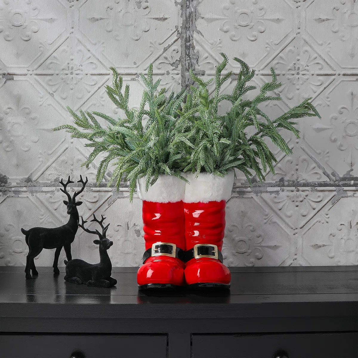 17" Real Touch Norfolk Pine Bundle Set of 2 (Set of 2) | Wayfair North America