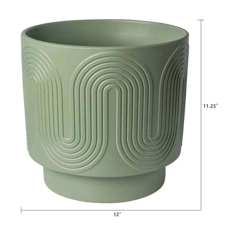 Better Homes and  Gardens Amy  Planter, Green | Walmart (US)