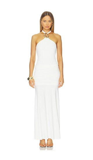 Runaway The Label Alola Halter Maxi Dress in White. - size L | Revolve Clothing (Global)