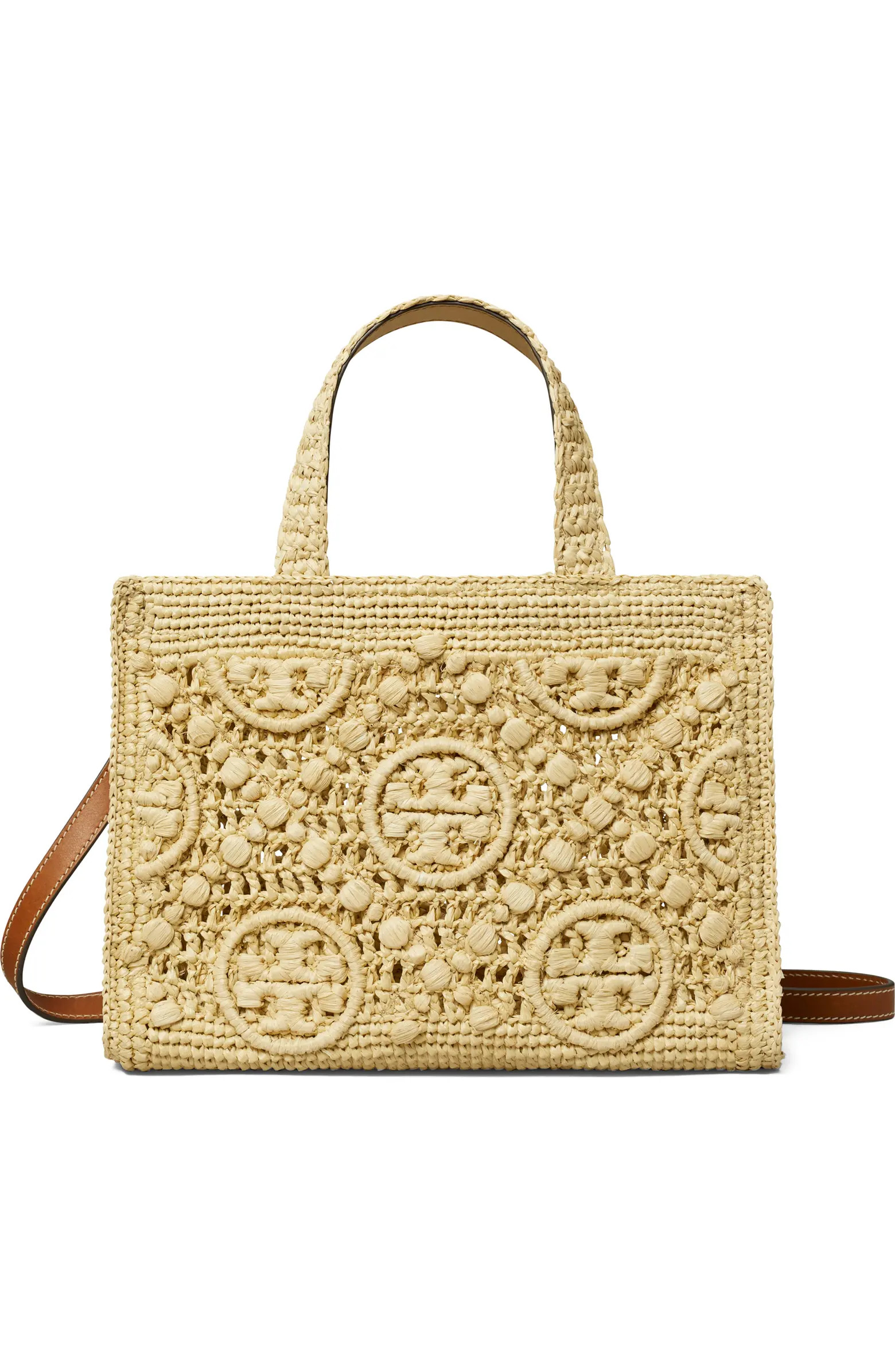 Tory Burch T Monogram Raffia Square Tote | Nordstrom | Nordstrom