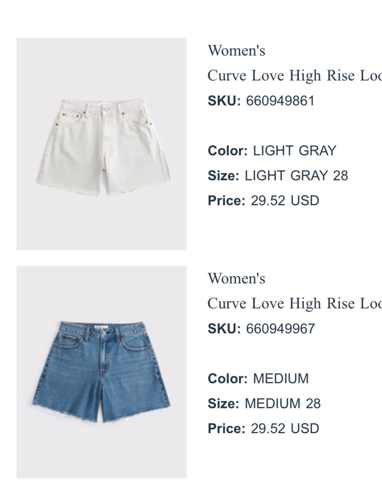Jean shorts for moms 
