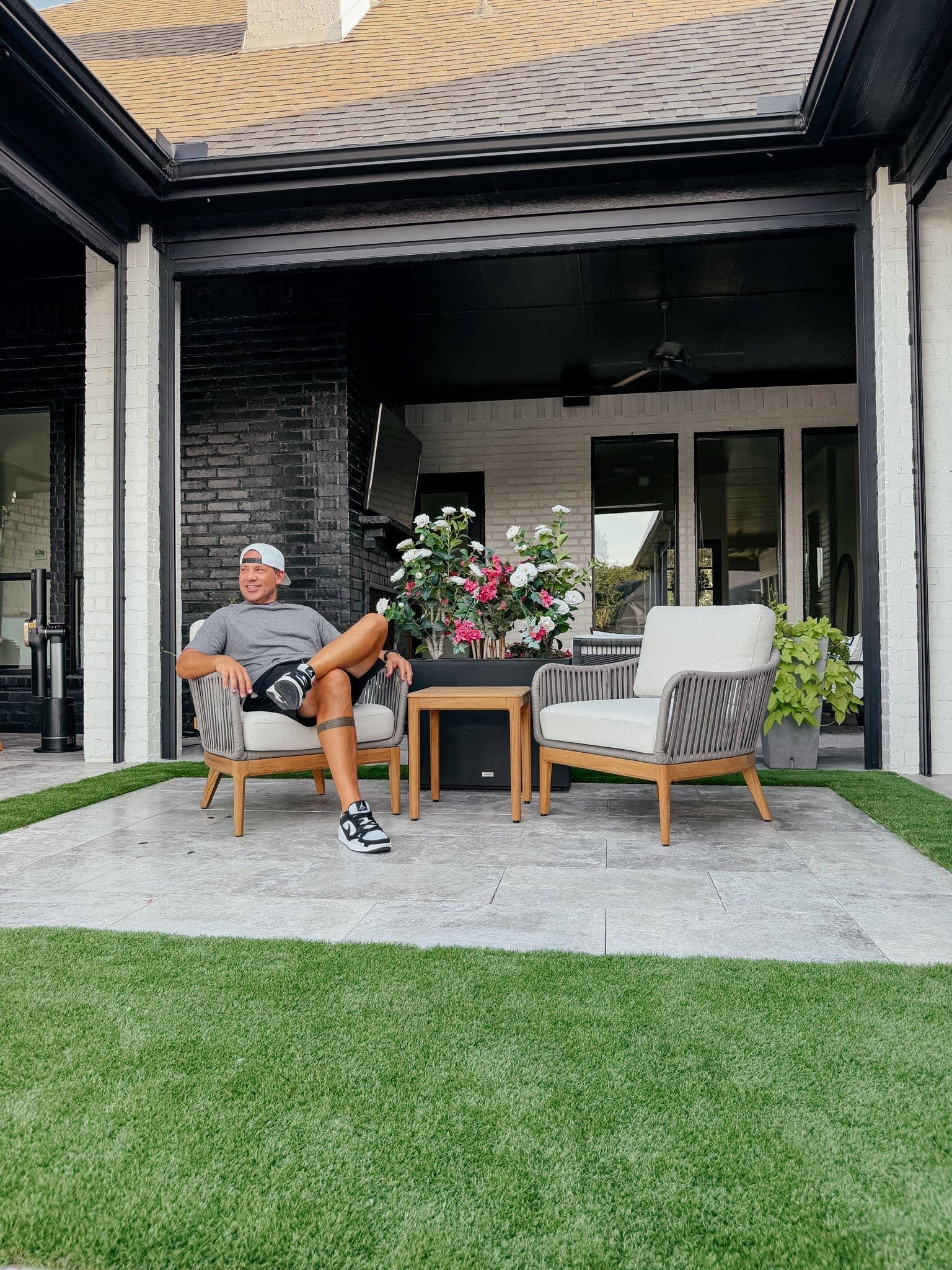 Backyard patio chairs and table set. The perfect patio set up! Castlery has the best patio furniture!

#LTKSeasonal #LTKHome #LTKdayinmylife