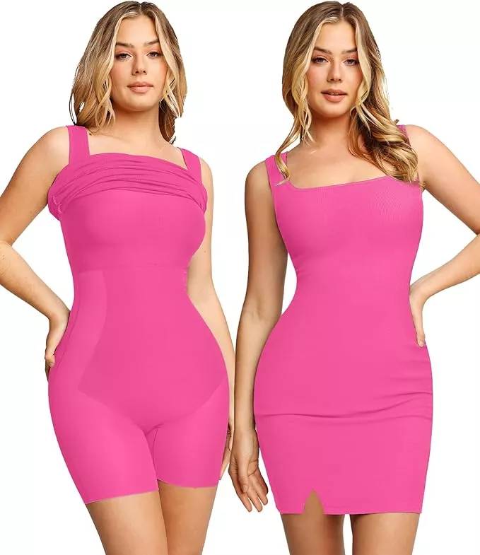 YouLoveIt Women's Dress Full Slip Shapewear Bodysuit Body Shaper