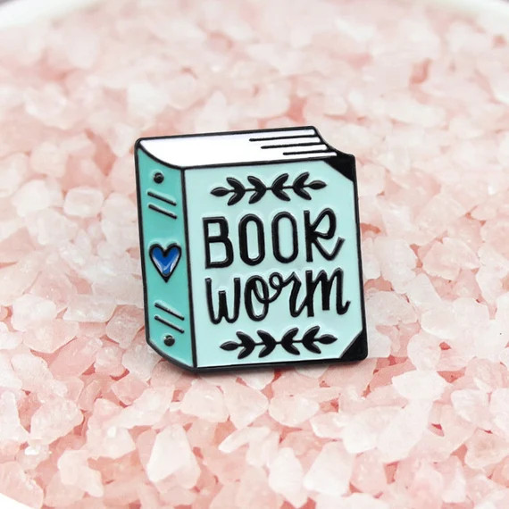 Bookworm for her Reading Enamel book lapel Pin enamel pins set enamel pins lapel pin hard enamel ... | Etsy (US)