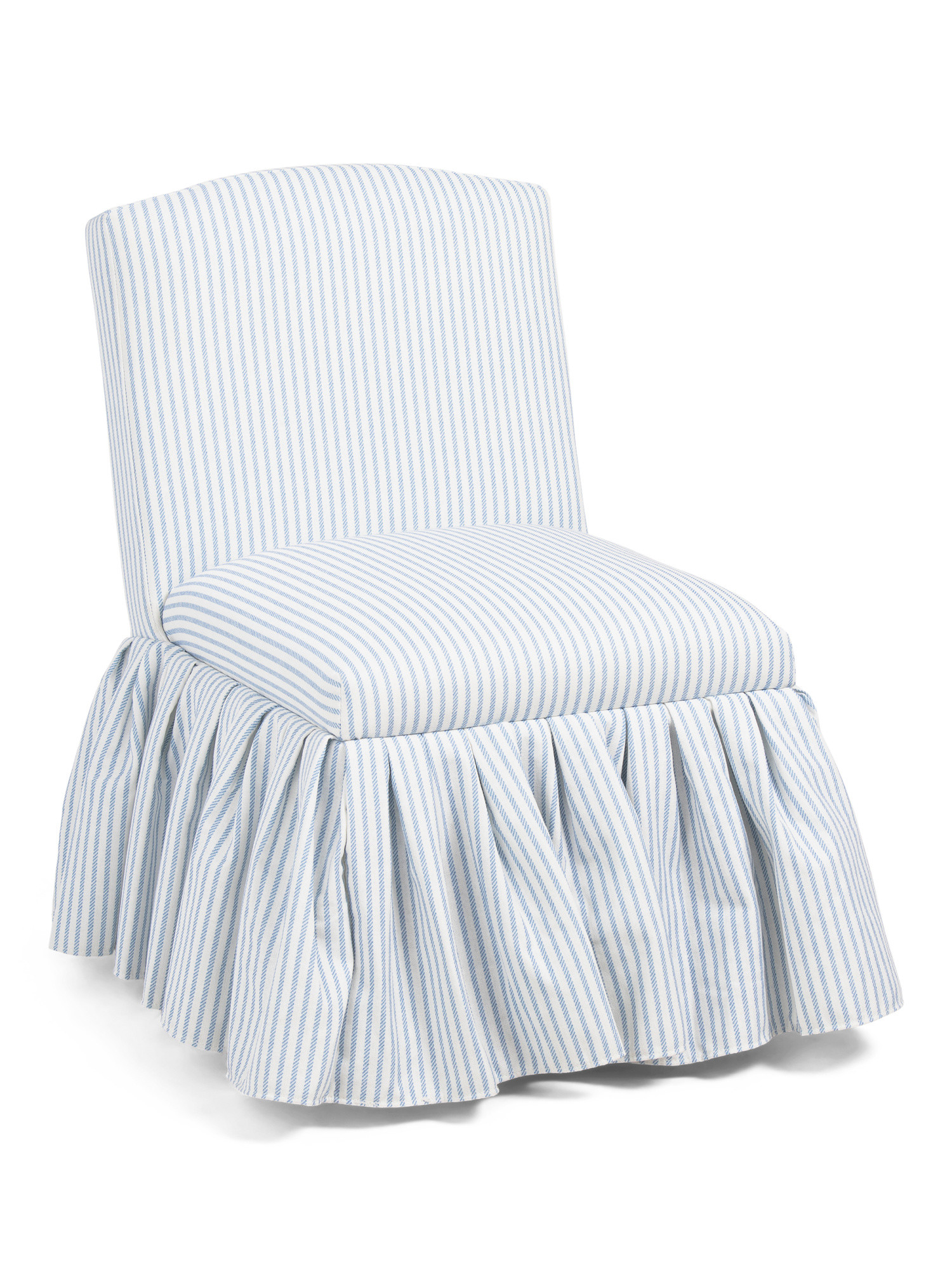 20x29 Vail Striped Accent Chair With Pleated Skirt | TJ Maxx