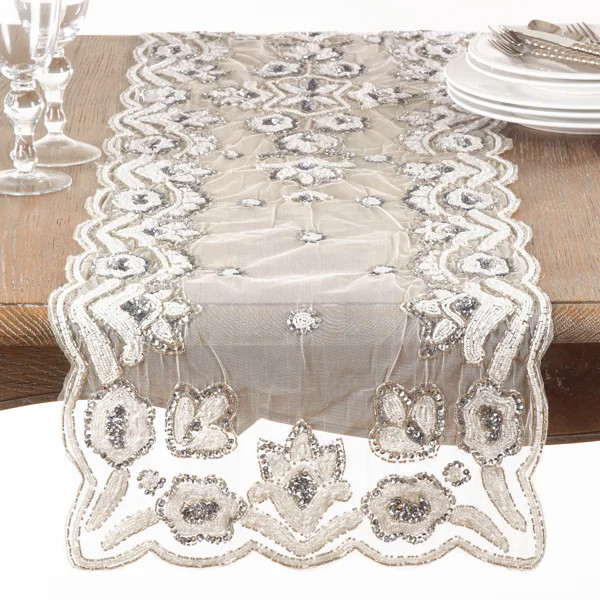 Adwin Rectangular Floral Polyester Table Runner | Wayfair North America