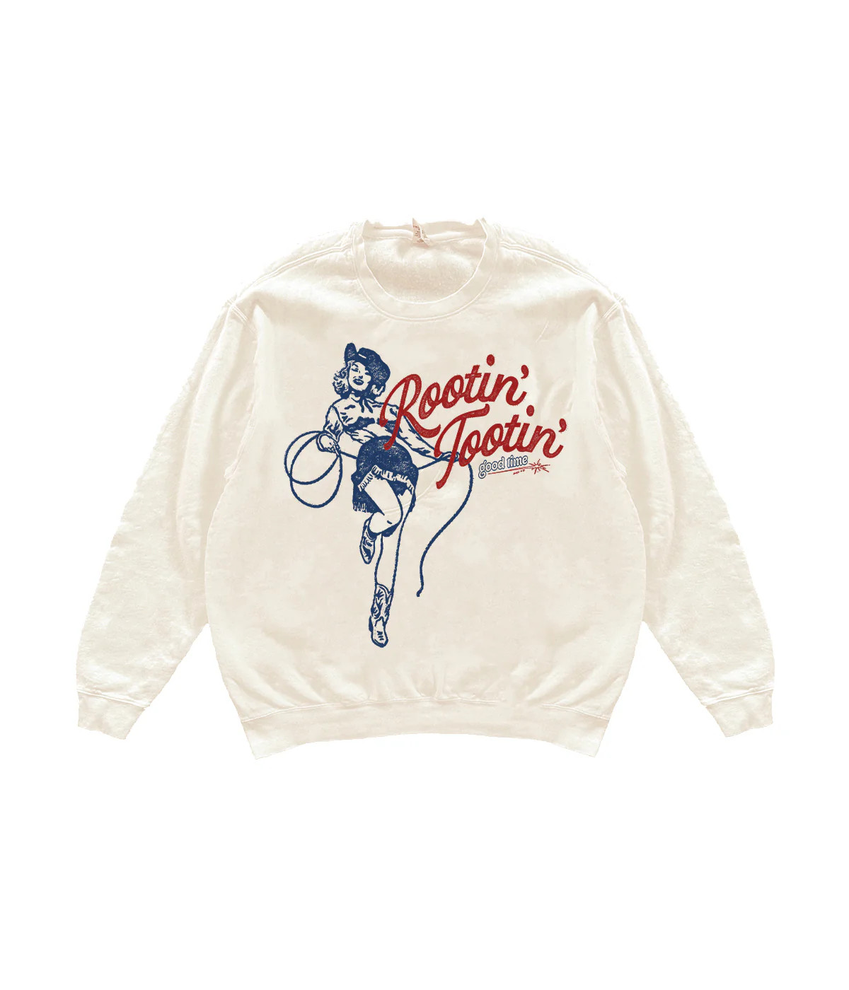 Rootin' Tootin' Good Time! Lightweight Crewneck | Shop Kristin Jones