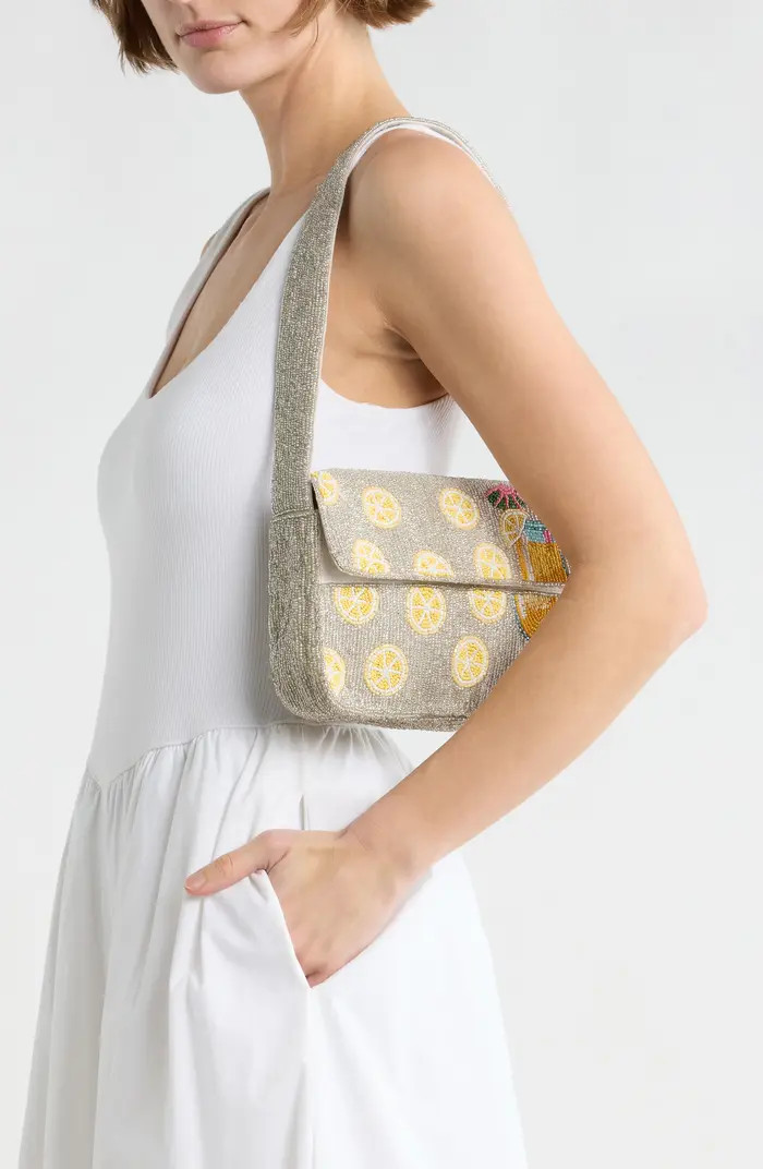 Lemonade Beaded Baguette Shoulder Bag | Nordstrom Rack
