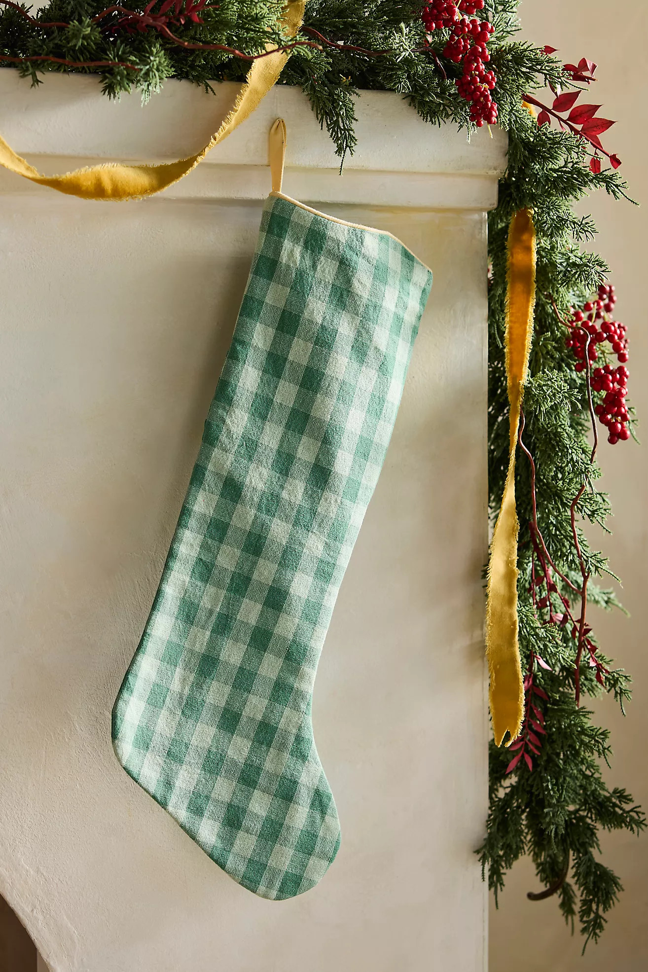 Gingham Cotton Stocking | Anthropologie (US)