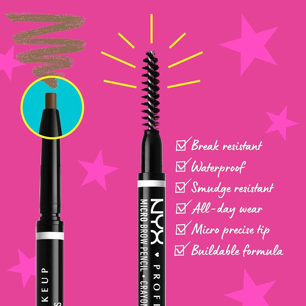 NYX PROFESSIONAL MAKEUP Micro Brow Pencil, Precise Eyebrow Pencil - Espresso | Amazon (US)