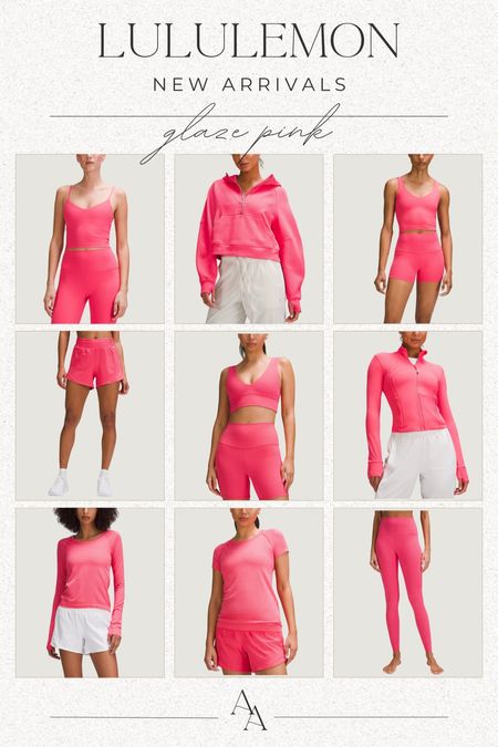 Been loving pink lately & Lululemon just launched these new arrivals 😍🙌🏼 

Lululemon finds // pink glaze // athletic wear // workout outfit 

#LTKtravel #LTKfitness #LTKstyletip