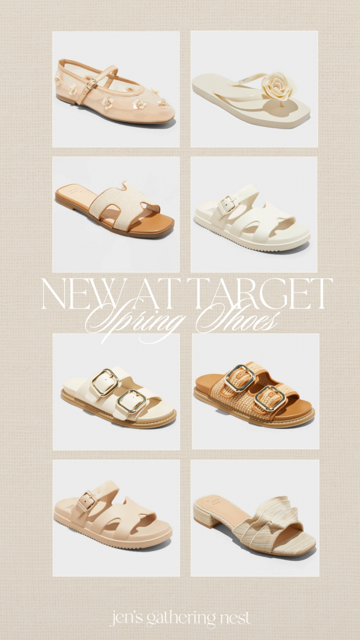 Obsessed over targets new spring shoes 🤍 sandals, flats and designer inspired for less ✨

#target #targetfashion #spring #springshoes #sandals #flats #targetfinds #newshoes 

#LTKSeasonal #LTKFindsUnder50 #LTKShoeCrush