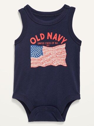 Unisex Sleeveless 2022 &#x22;United States of All&#x22; Flag Graphic Bodysuit for Baby | Old Navy (US)