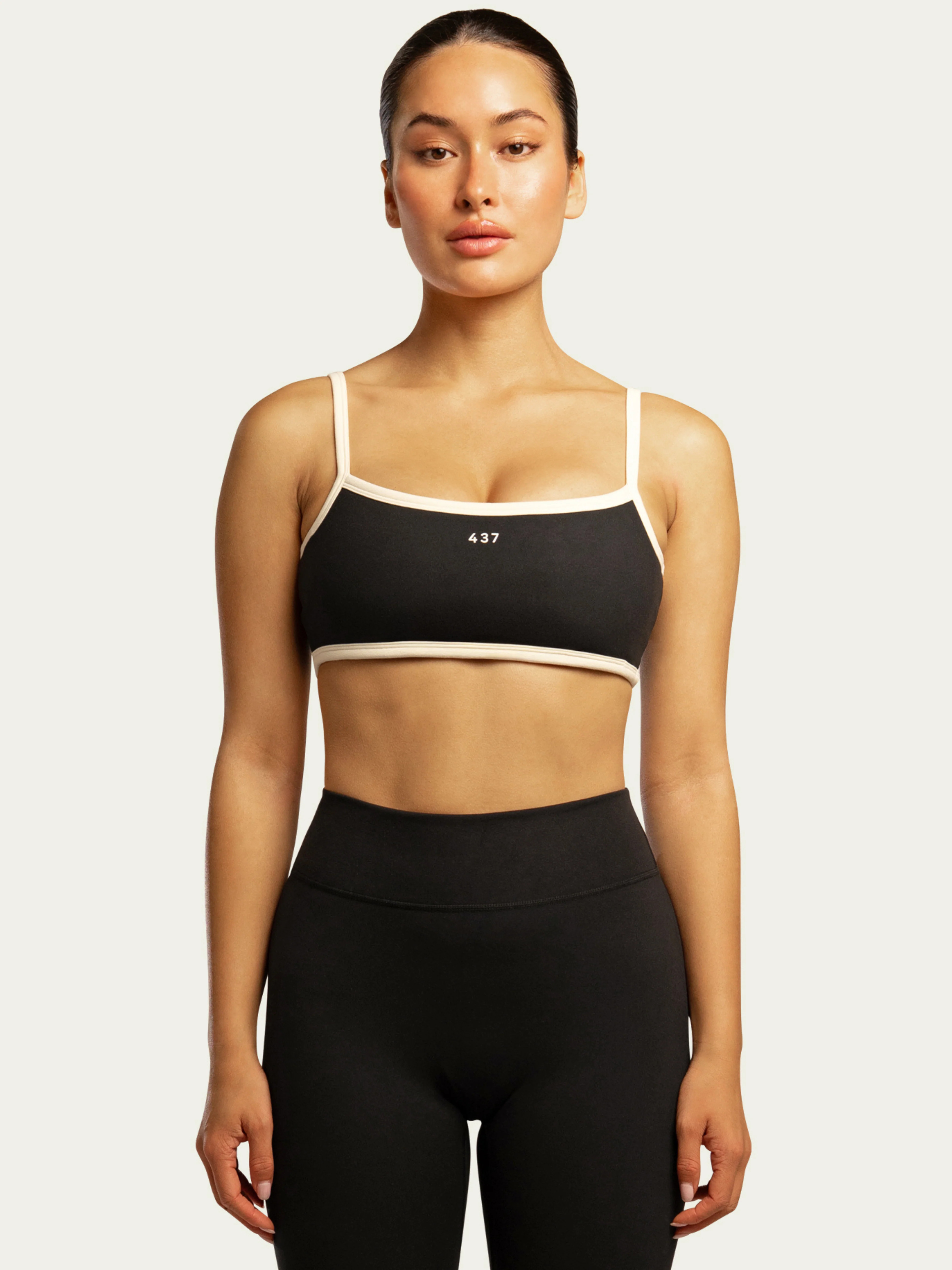 The Micro Bra / Black-Cream | 437