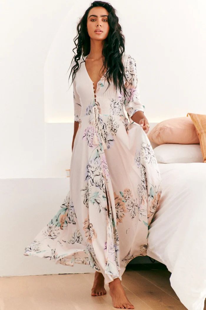 Indiana- Blooming Bouquet Maxi Dress | Salty Crush