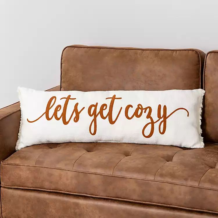 Let's Get Cozy Lumbar Pillow | Kirkland's Home