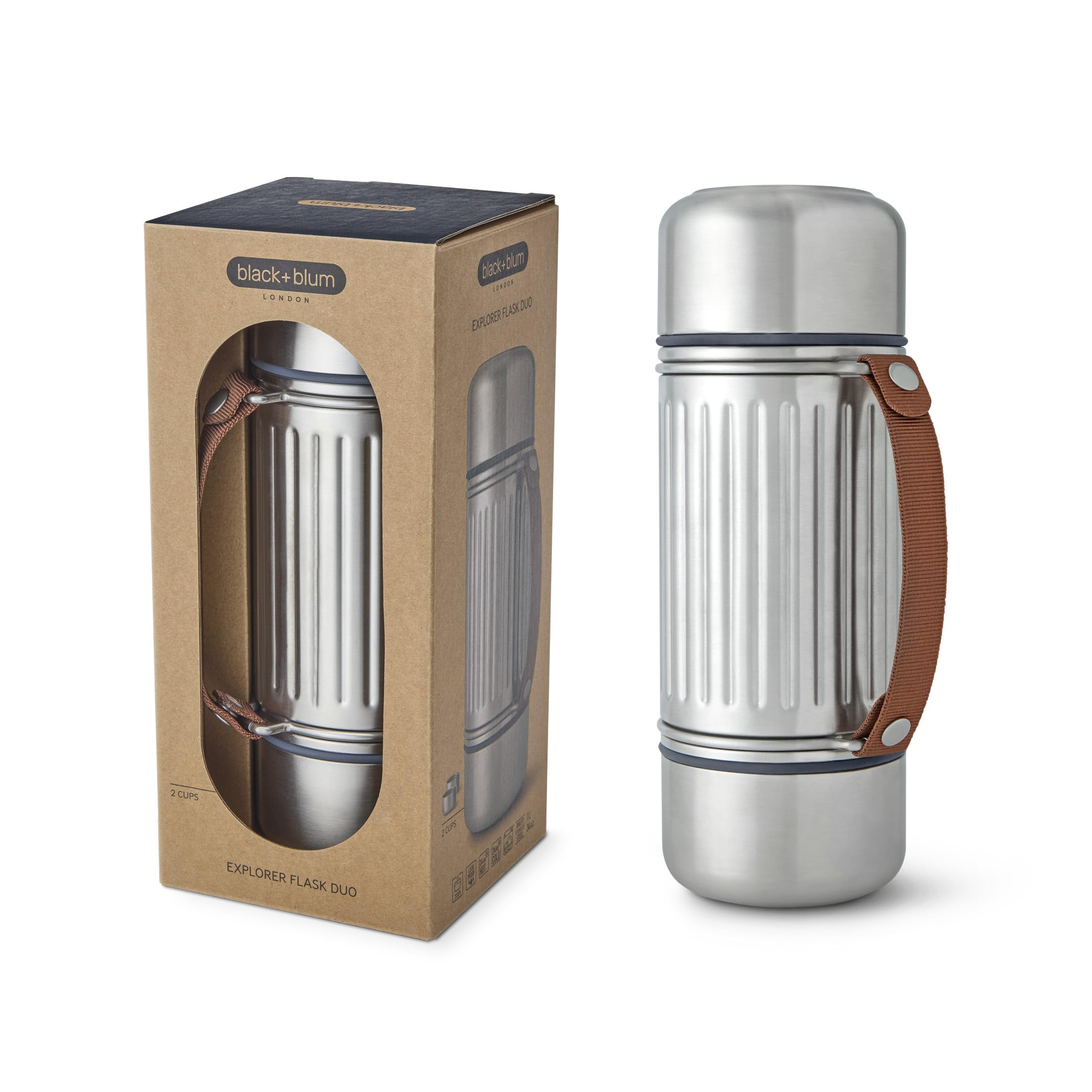 BLACK+BLUM - Insulated Explorer Flask Duo - Vacuum Insulated 304 Stainless Steel Flask with Leak ... | Amazon (UK)