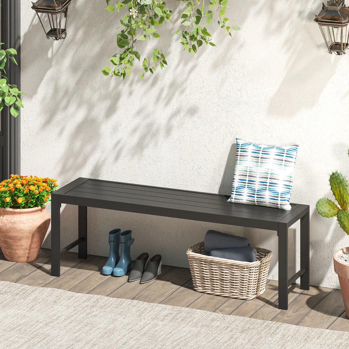 Allanah Metal Outdoor Bench | Wayfair North America