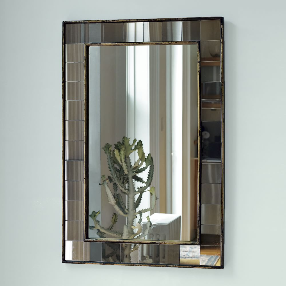 Antique Tiled Wall Mirror - 36" | West Elm (US)