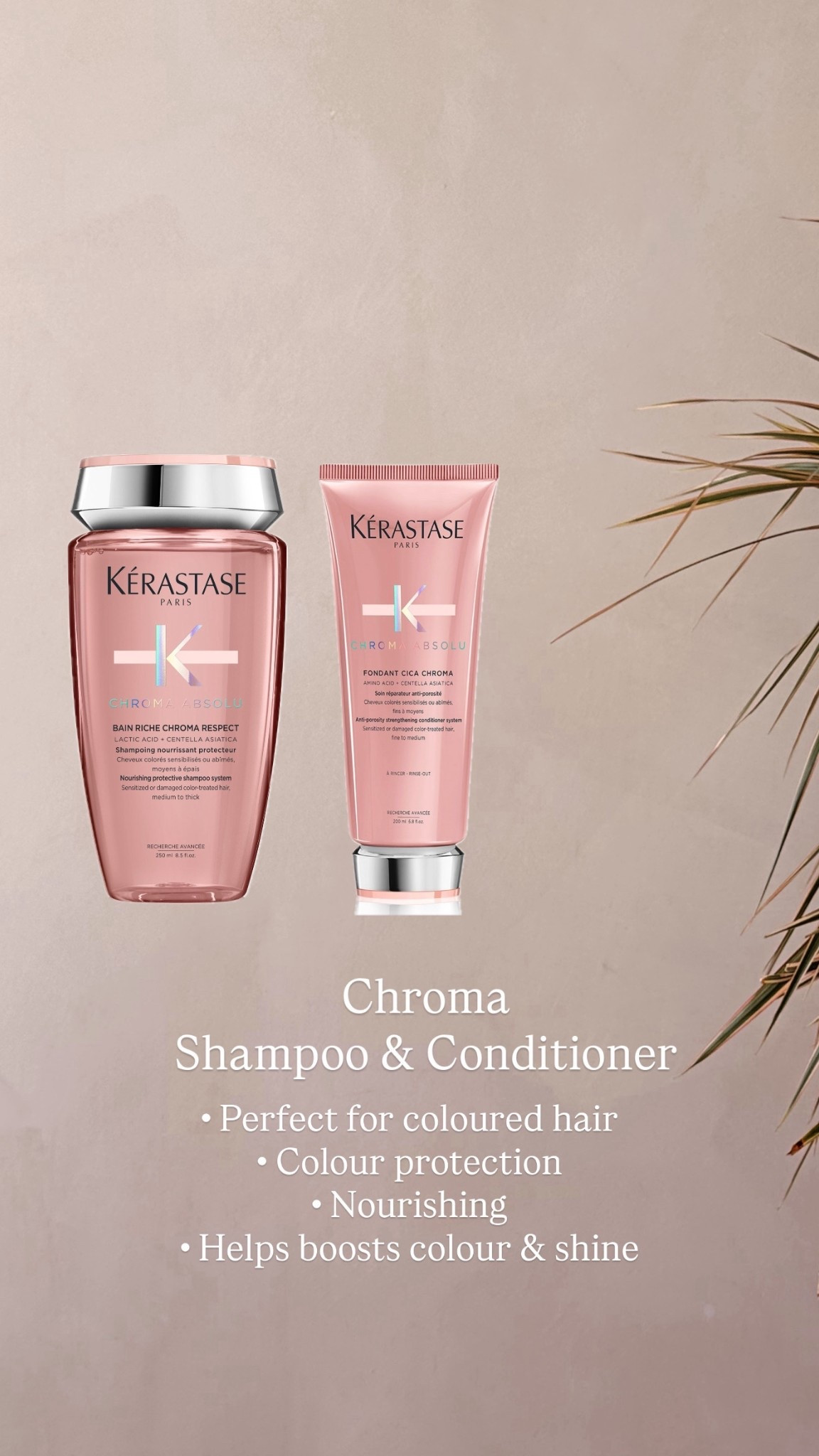 Chroma shampoo and conditioner
Perfect for coloured hair
Creating a glossy finish whilst protecting your colour

#LTKbeauty #LTKstyletip #LTKluxury