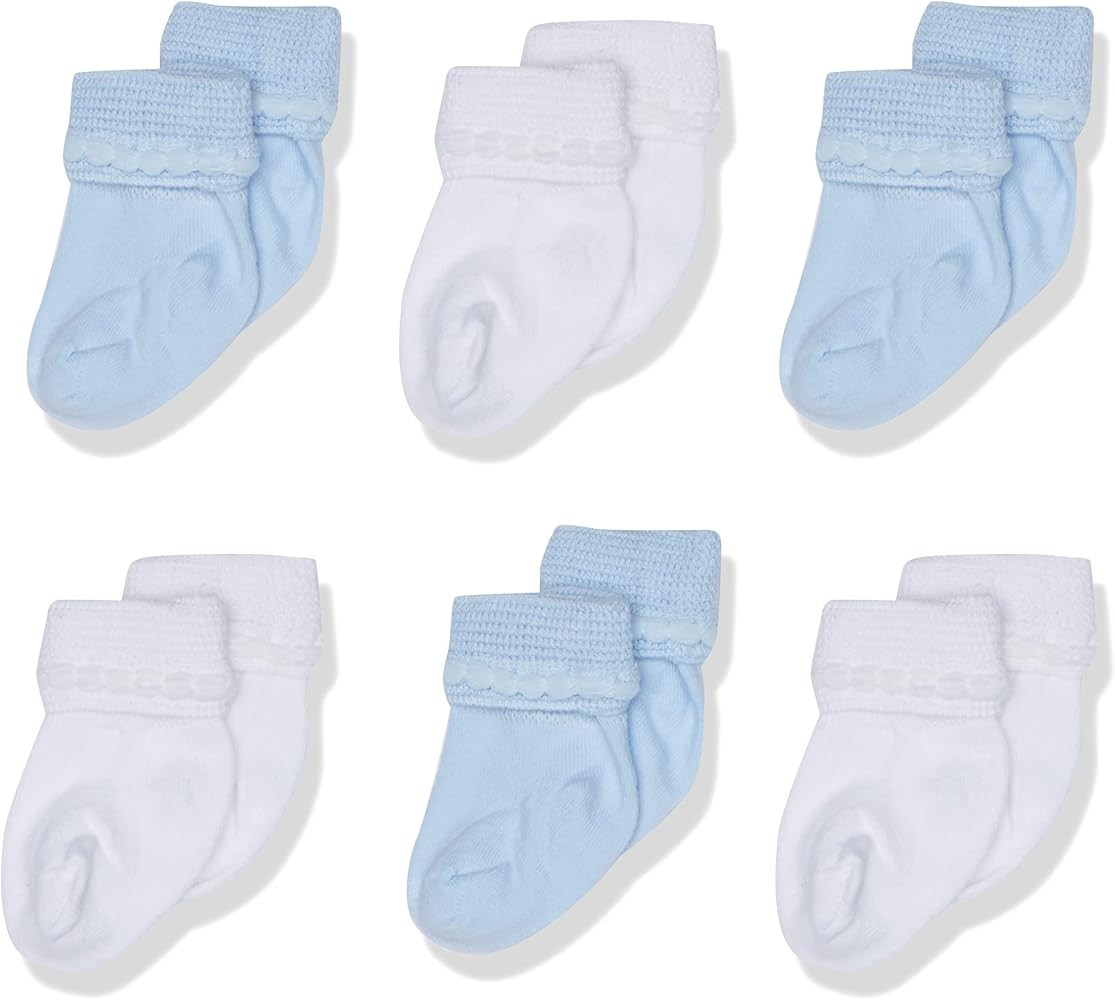 Jefferies Socks baby-boys Newborn Bubble Stitch Rock-a-bye Bootie 6 Pair Pack | Amazon (US)