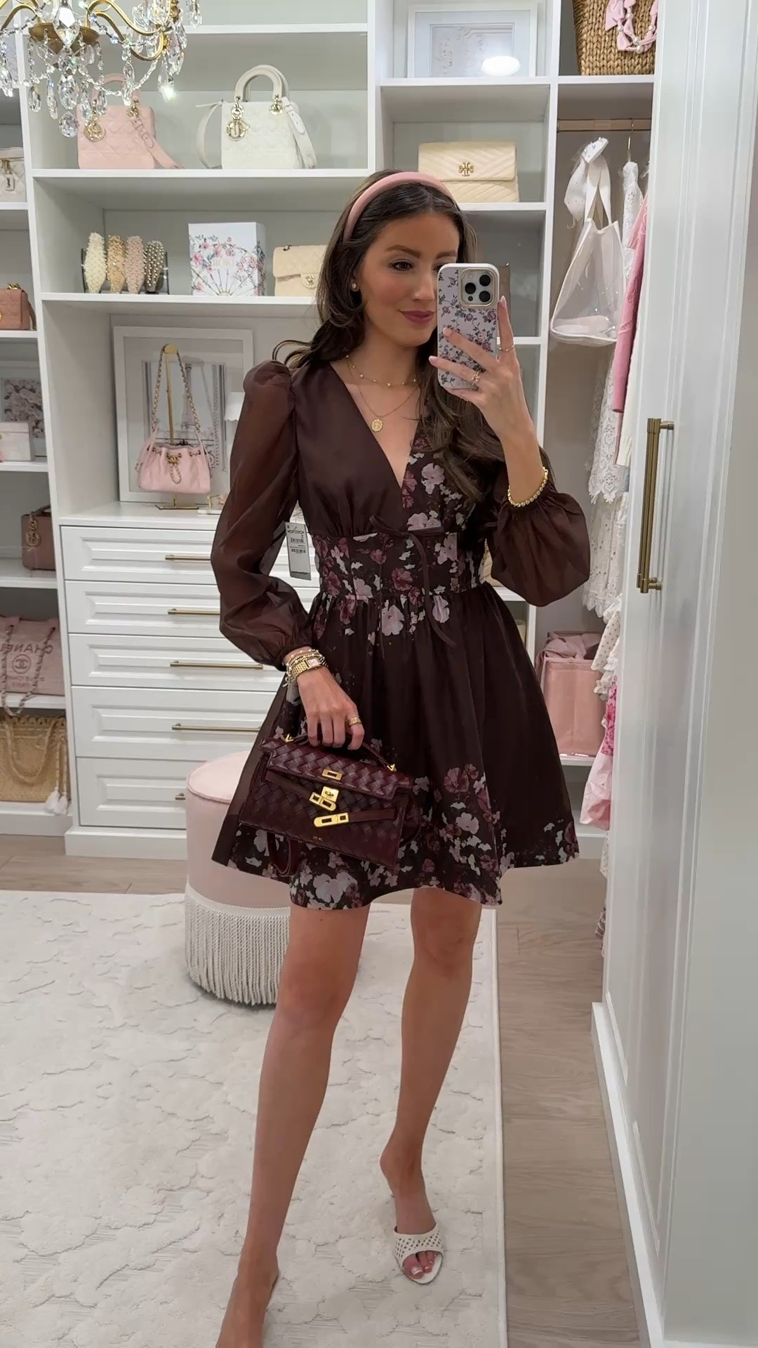Nordstrom anniversary sale try on! This gorgeous dress is a perfect fall piece in your wardrobe! It fits true to size and styled with a burgundy handbag ￼

#LTKootd #LTKSaleAlert #LTKSeasonal