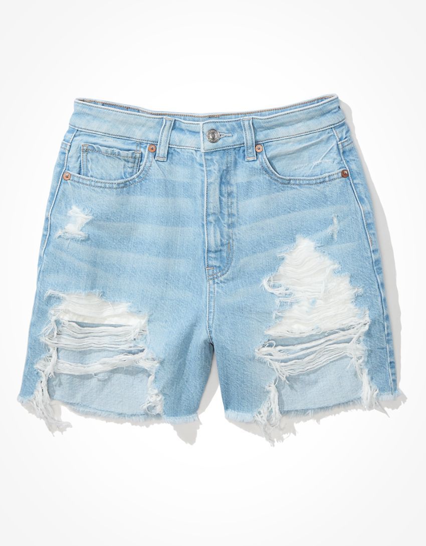 AE Denim Baggy Mom Shorts | American Eagle Outfitters (US & CA)