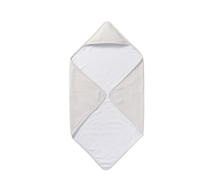 Oxford Stripe Baby Hooded Towel | Pottery Barn Kids