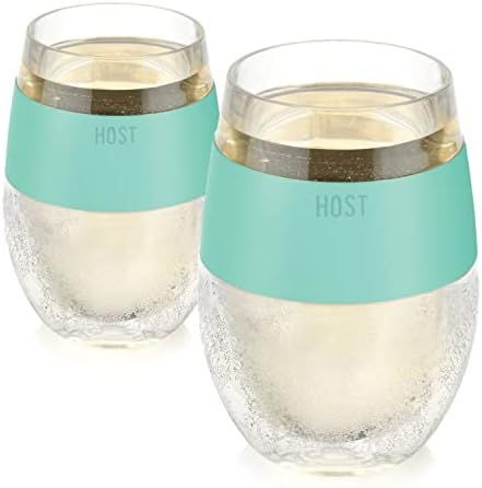 Host Wine Freeze Cup Set of 2 - Plastic Double Wall Insulated Wine Cooling Freezable Drink Vacuum... | Amazon (US)