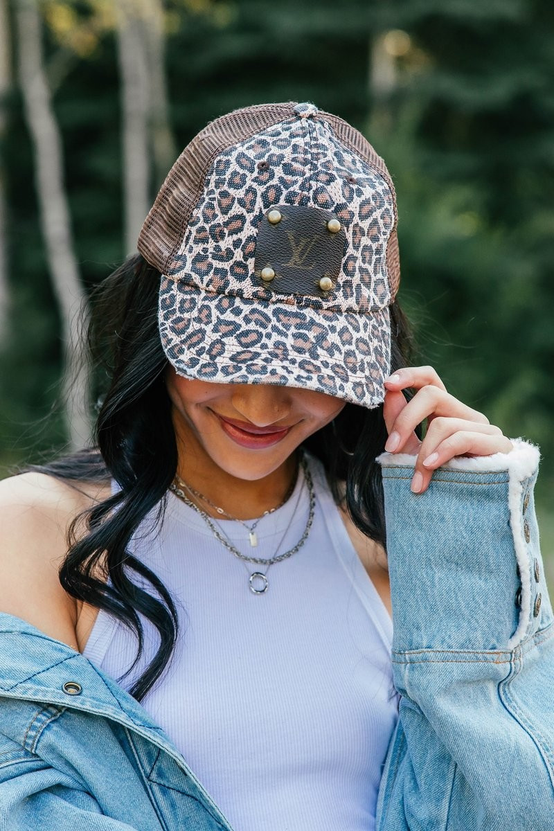 Brown Leopard Hat | Vintage Boho