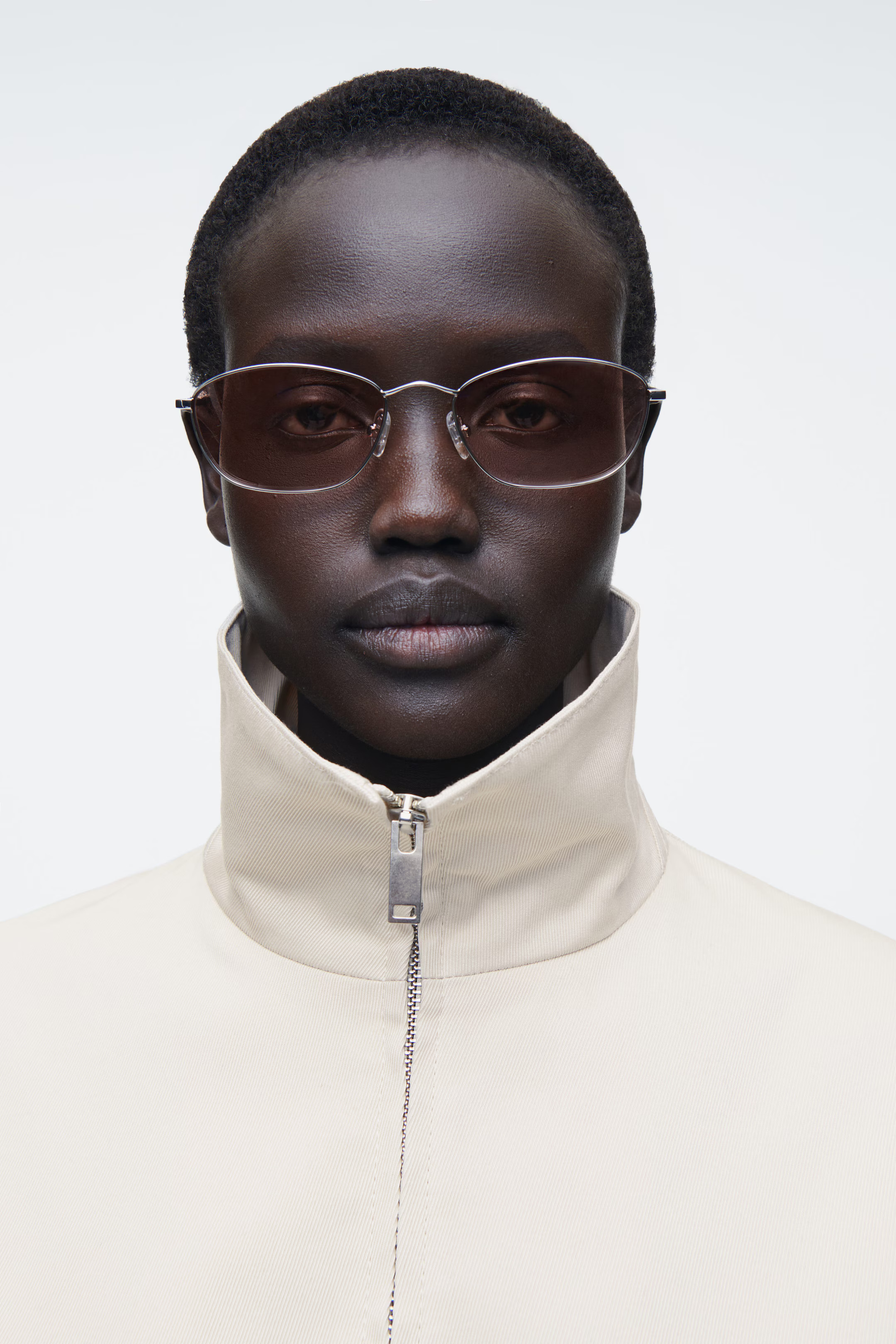 LUNETTES DE SOLEIL ŒIL-DE-CHAT MONTURE MÉTALLIQUE - ROSE / ARGENT | COS | COS (EU)