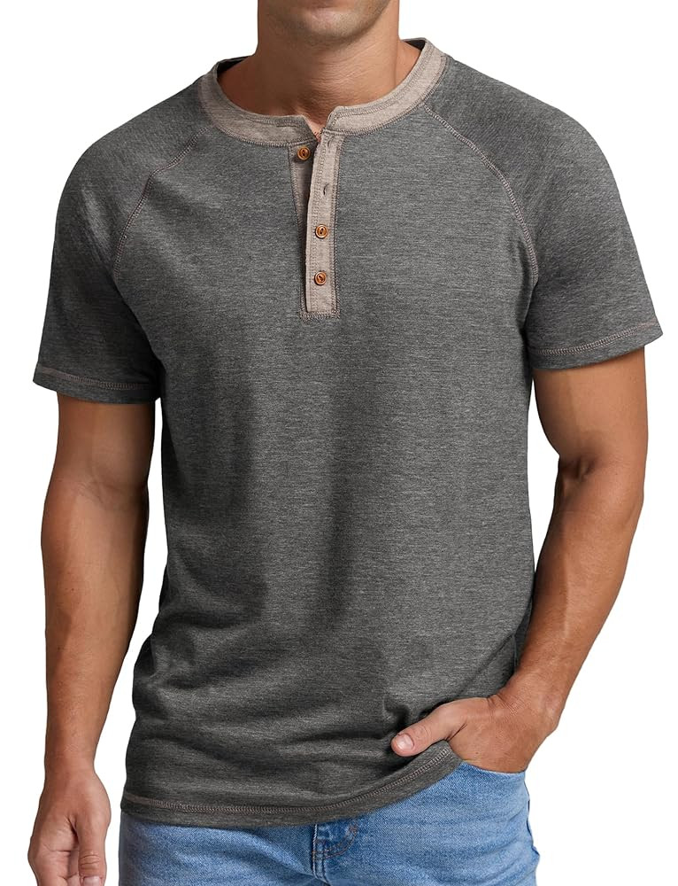 Sailwind Mens Henley Long/Short Sleeve T-Shirt Cotton Casual Shirt | Amazon (US)